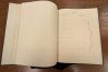 Orville Wright's botany sketchbook opened to a page depicting a plant.